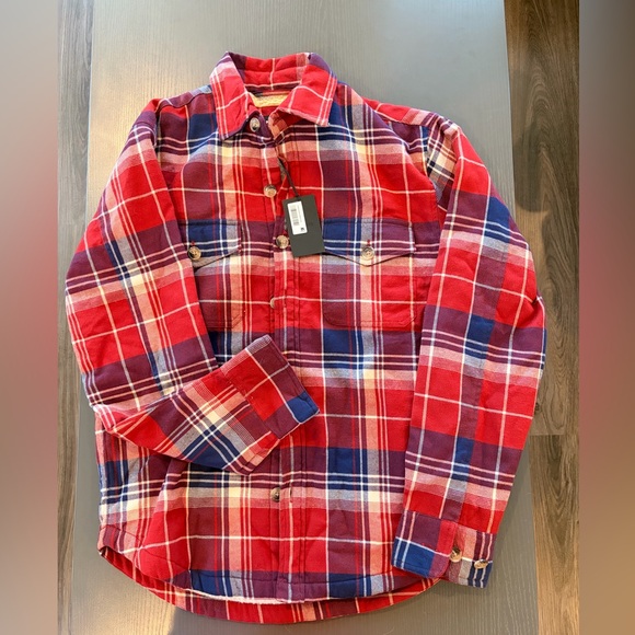 NWT: Bonobos Feece Lined Plaid Button Up - Picture 5 of 10
